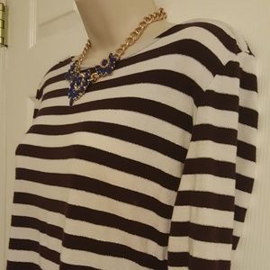 New York and Company Size Large 3/4 sleeve top